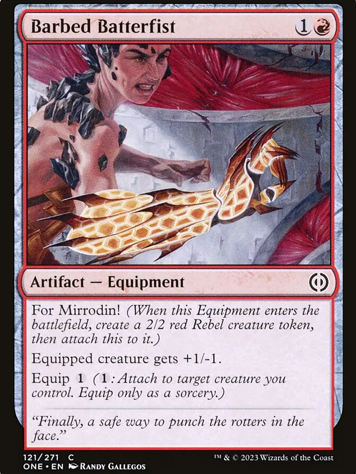 Barbed Batterfist (Phyrexia: All Will Be One) 1