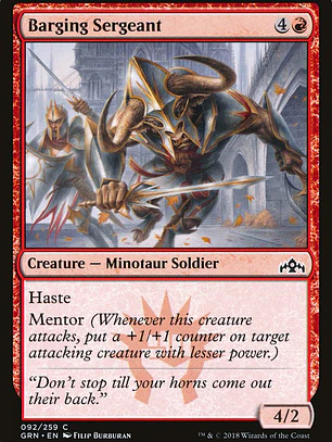 Barging Sergeant (Guilds of Ravnica)