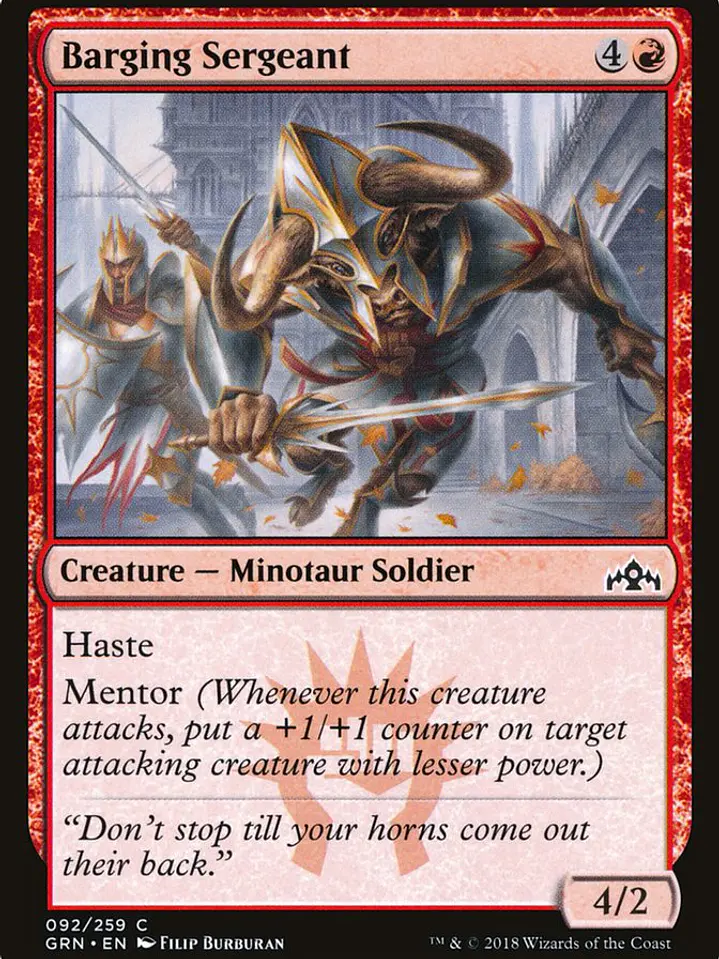 Barging Sergeant (Guilds of Ravnica) 1