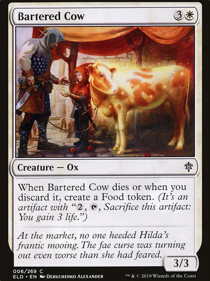 Bartered Cow (Throne of Eldraine) 1