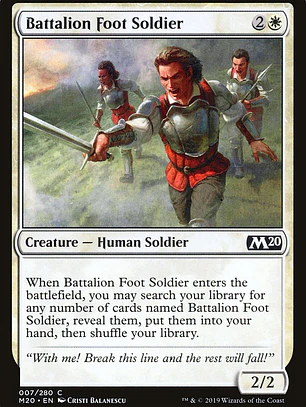 Battalion Foot Soldier (Core Set 2020)
