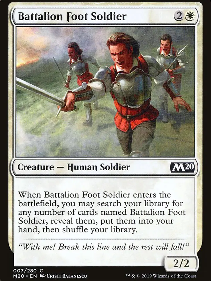 Battalion Foot Soldier (Core Set 2020) 1