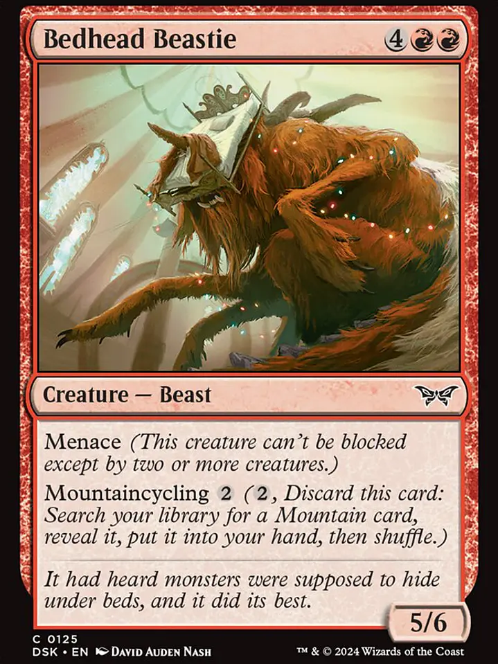 Bedhead Beastie (Duskmourn: House of Horror) 1