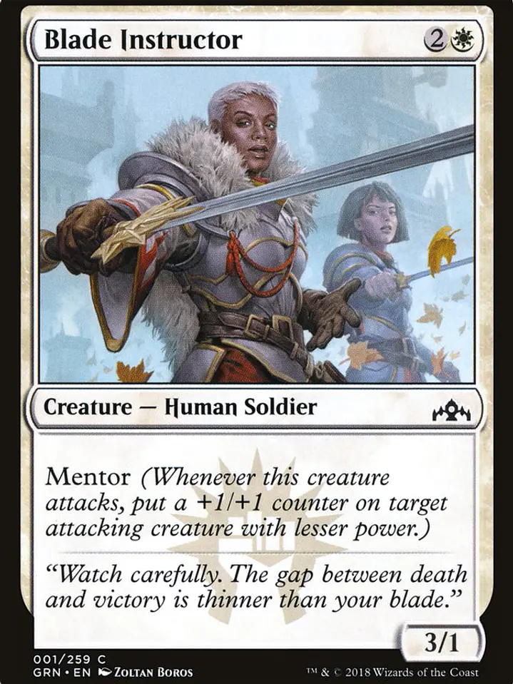Blade Instructor (Guilds of Ravnica) 1
