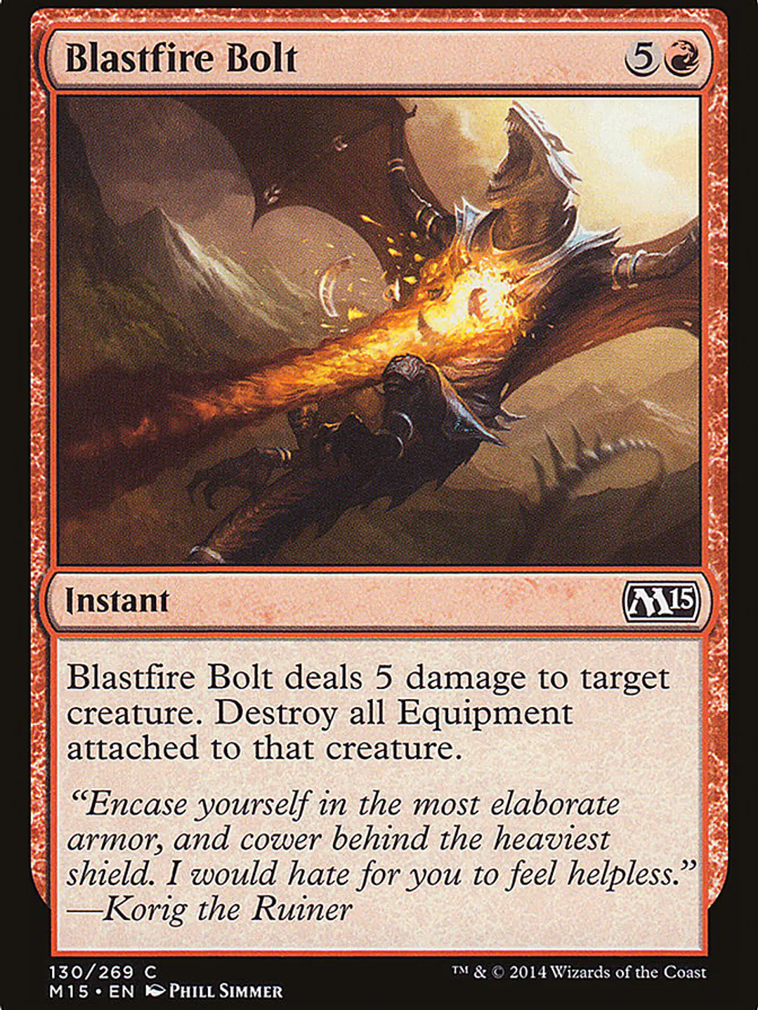 Blastfire Bolt (Magic 2015) 1