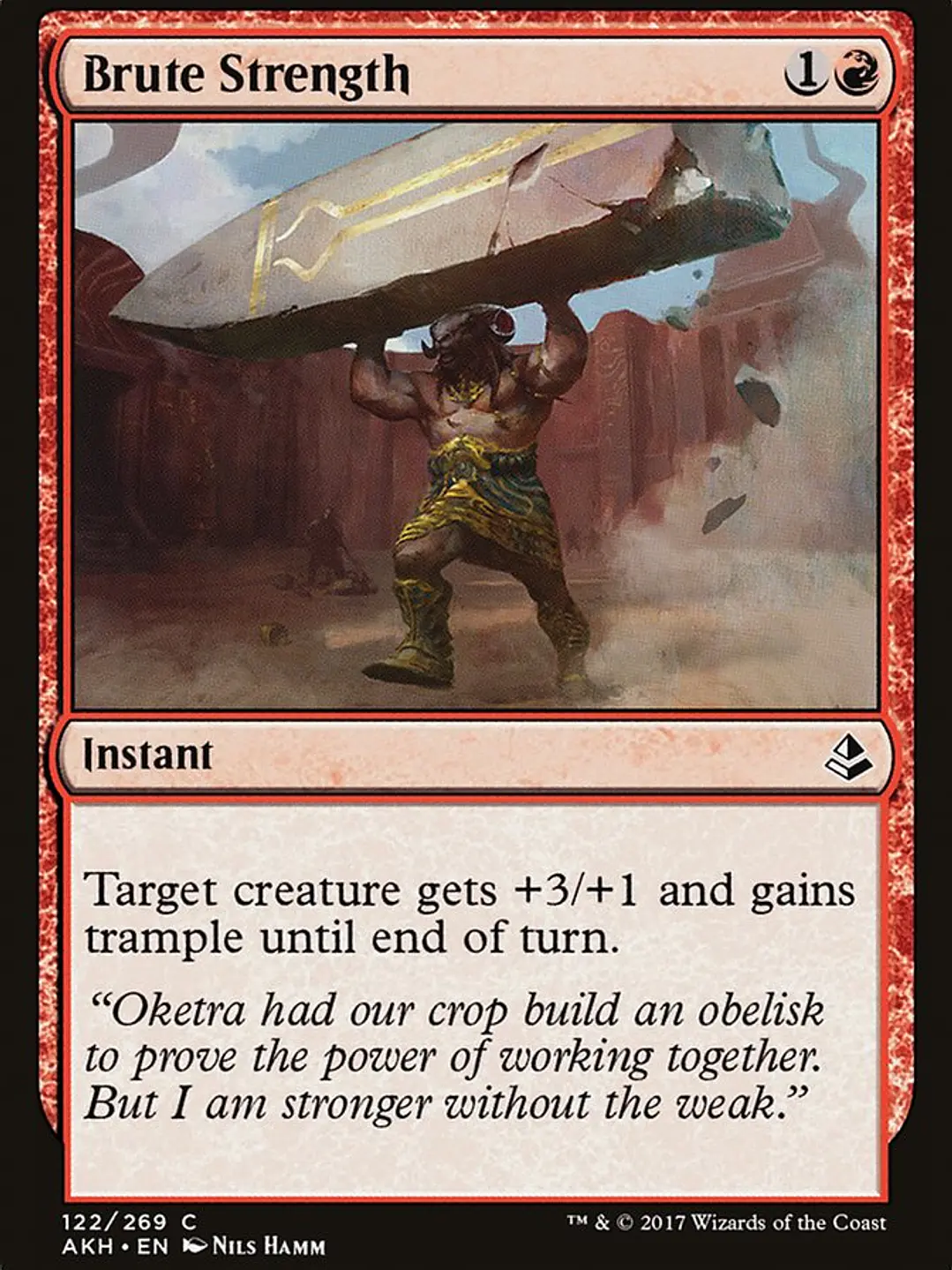 Brute Strength (Amonkhet) 1