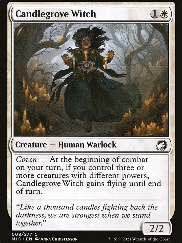Candlegrove Witch (Innistrad: Midnight Hunt) 1