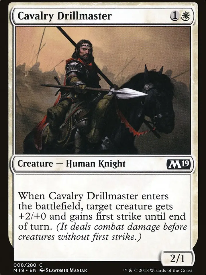 Cavalry Drillmaster (Core Set 2019) 1