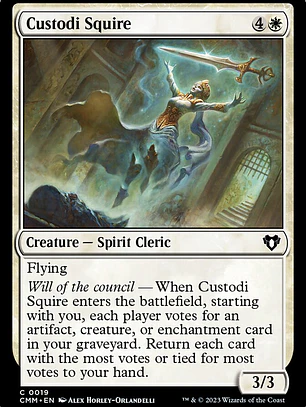 Custodi Squire (Commander Masters)