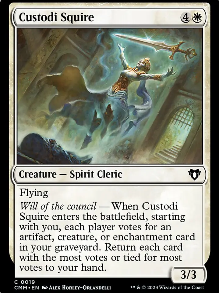 Custodi Squire (Commander Masters) 1