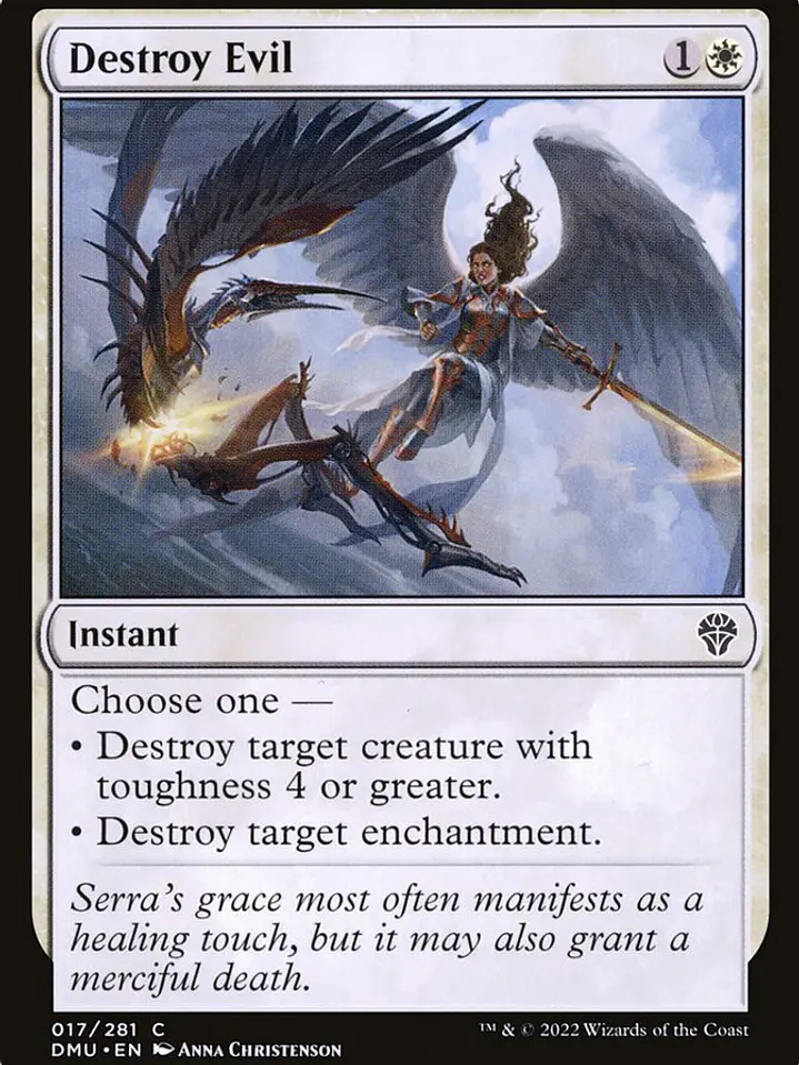 Destroy Evil (Dominaria United) 1