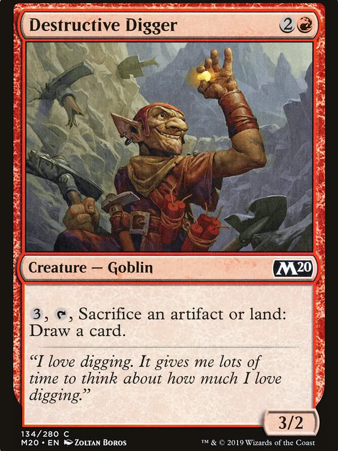 Destructive Digger (Core Set 2020) 1