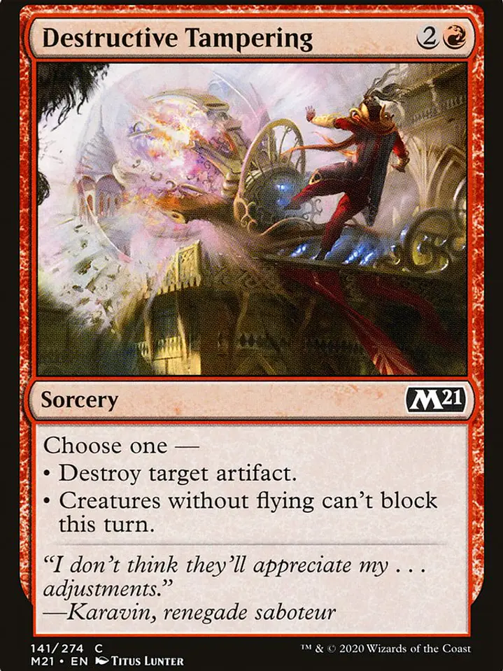 Destructive Tampering (Core Set 2021) 1