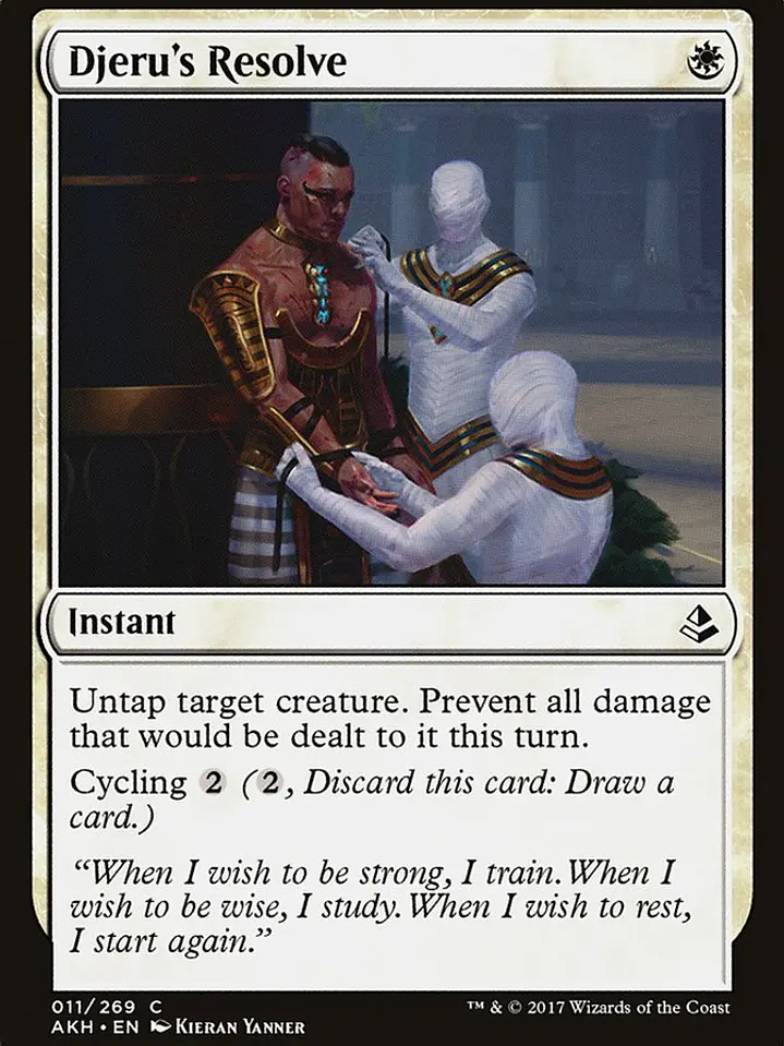 Djeru's Resolve (Amonkhet) 1