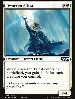 Dwarven Priest (Core Set 2019)