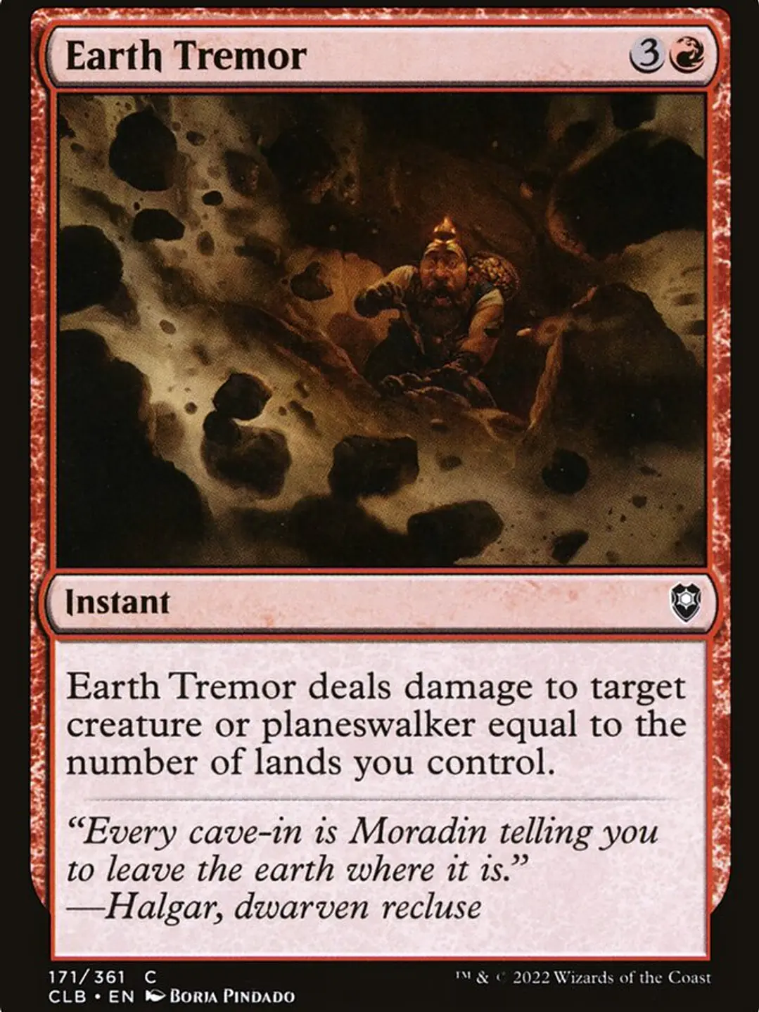 Earth Tremor (Commander Legends: Battle for Baldur's Gate) 1