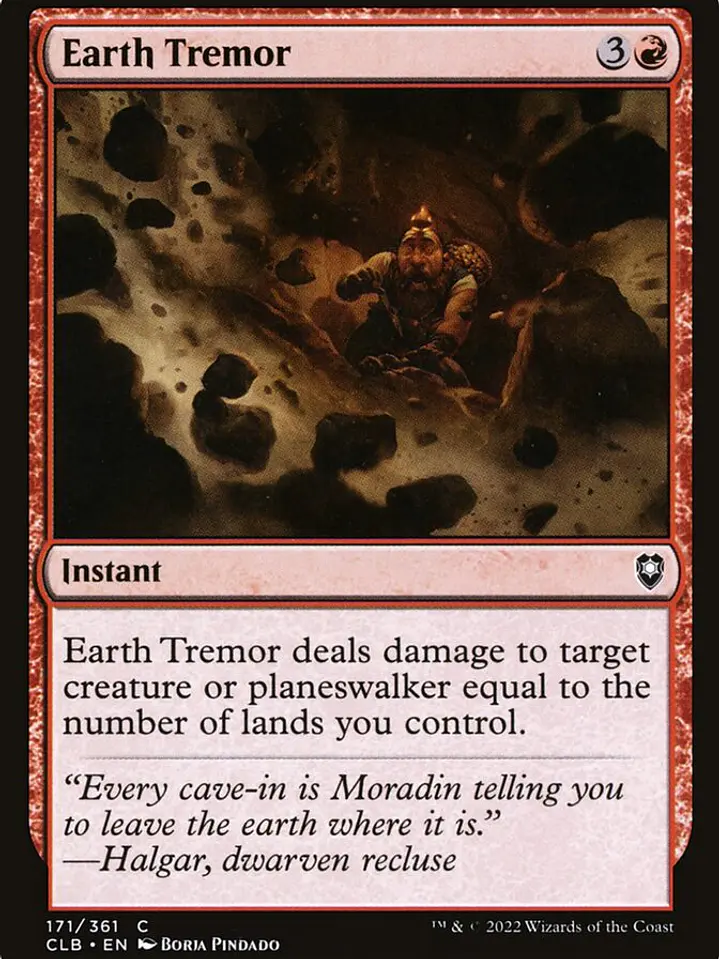 Earth Tremor (Commander Legends: Battle for Baldur's Gate) 1
