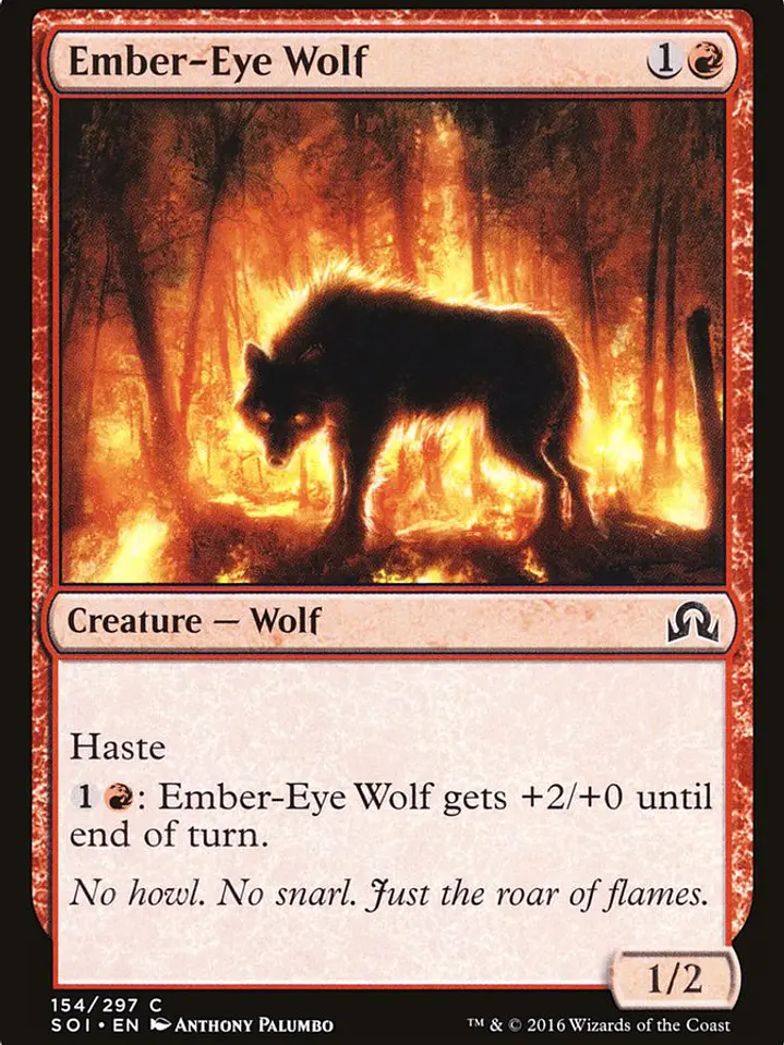 Ember-Eye Wolf (Shadows over Innistrad) 1