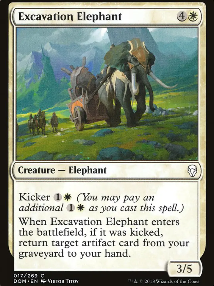 Excavation Elephant (Dominaria) 1