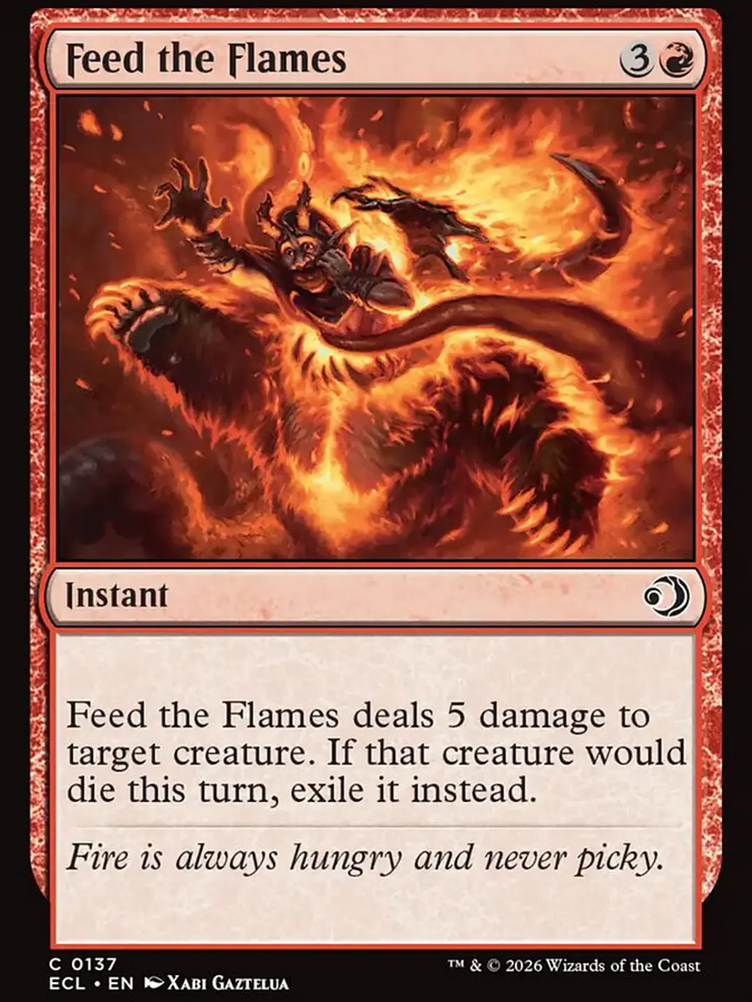 Feed the Flames (Lorwyn Eclipsed) 1