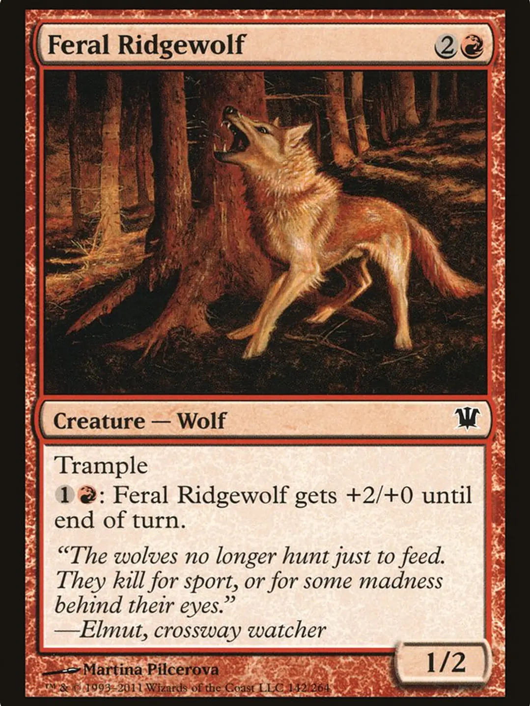 Feral Ridgewolf (Innistrad) 1