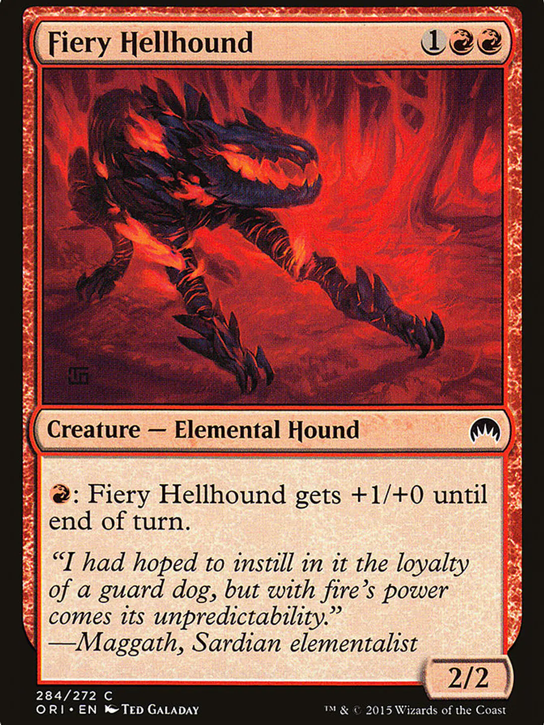 Fiery Hellhound (Magic Origins) 1