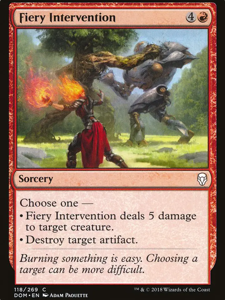 Fiery Intervention (Dominaria) 1