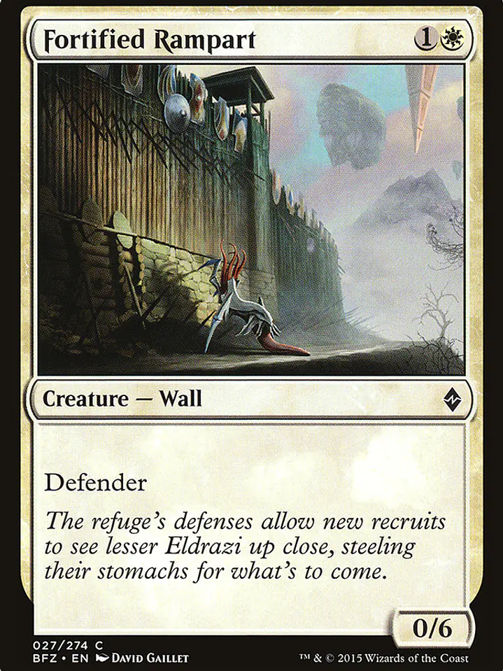 Fortified Rampart (Battle for Zendikar) 1