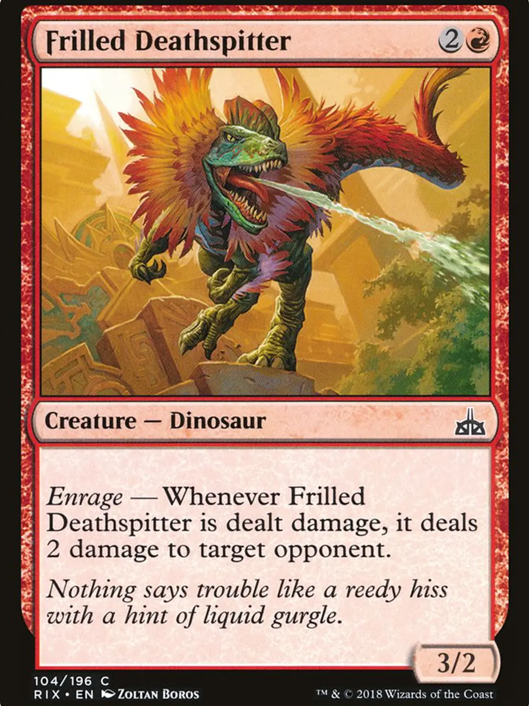 Frilled Deathspitter (Rivals of Ixalan) 1
