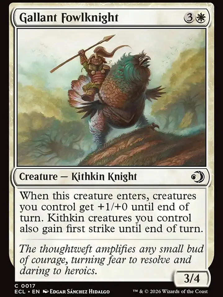 Gallant Fowlknight (Lorwyn Eclipsed) 1