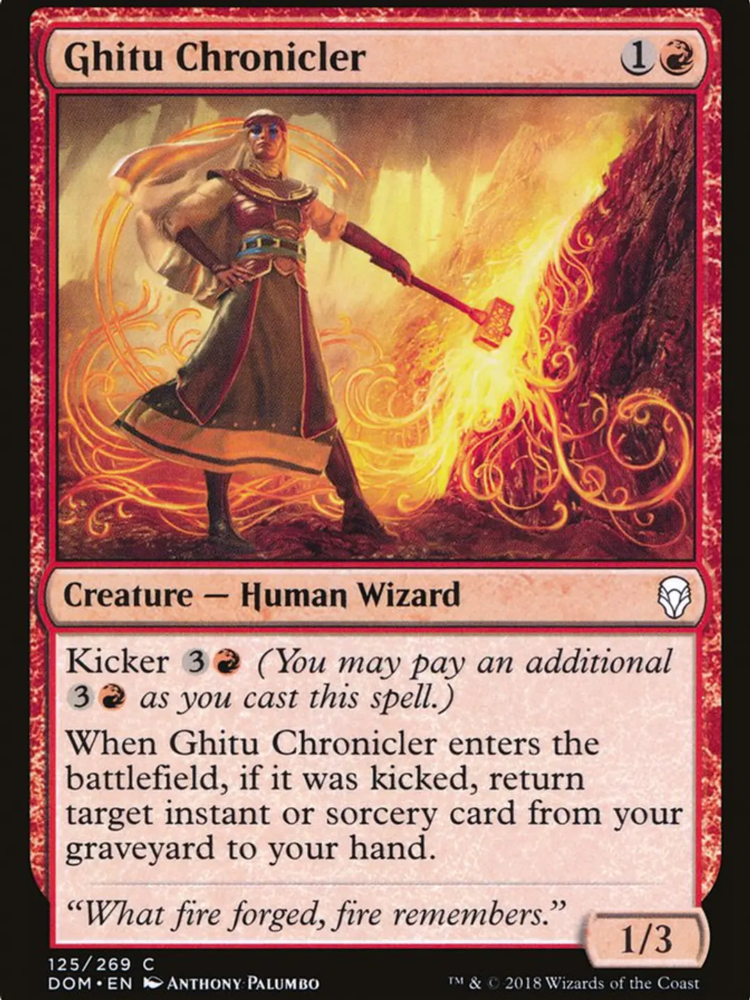 Ghitu Chronicler (Dominaria) 1