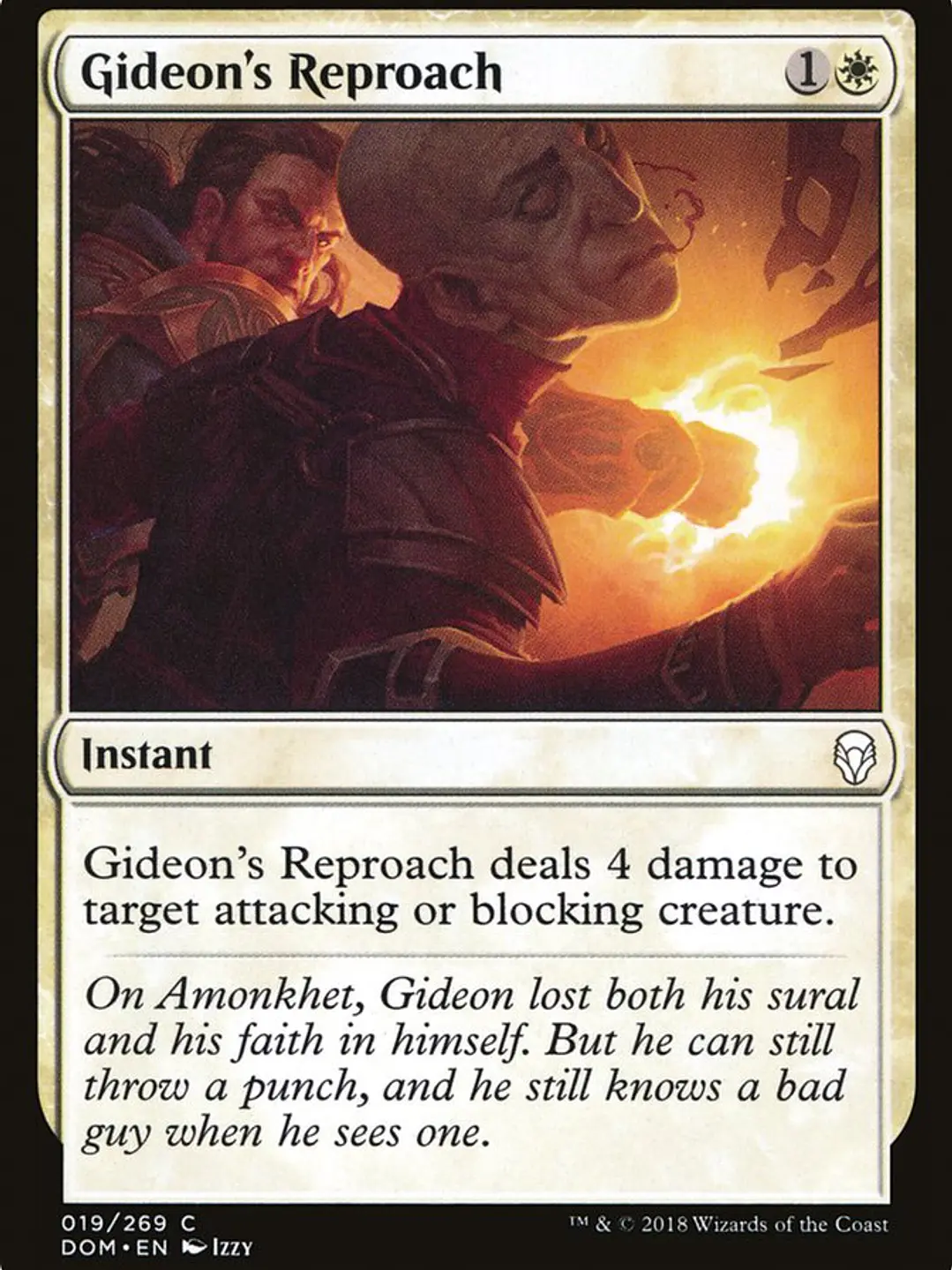 Gideon's Reproach (Dominaria) 1