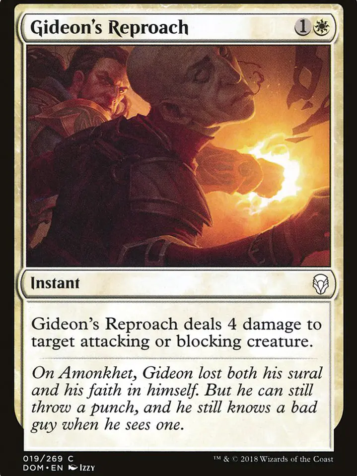 Gideon's Reproach (Dominaria) 1