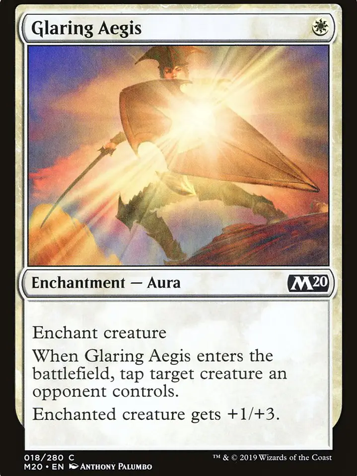 Glaring Aegis (Core Set 2020) 1