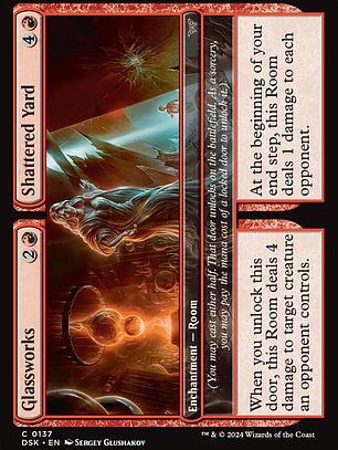 Glassworks // Shattered Yard (Duskmourn: House of Horror)