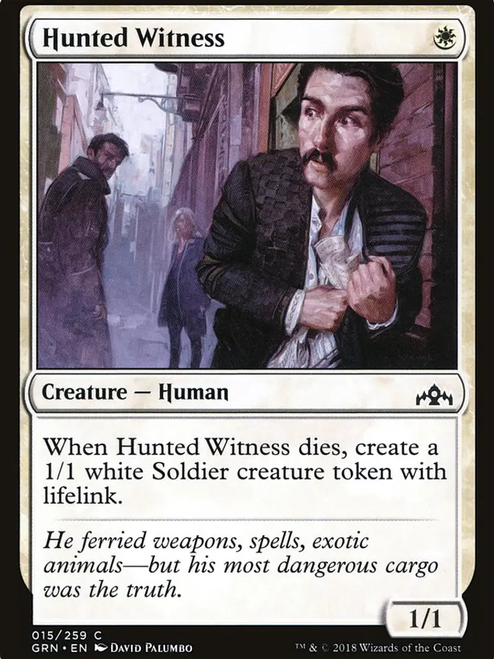 Hunted Witness (Guilds of Ravnica) 1