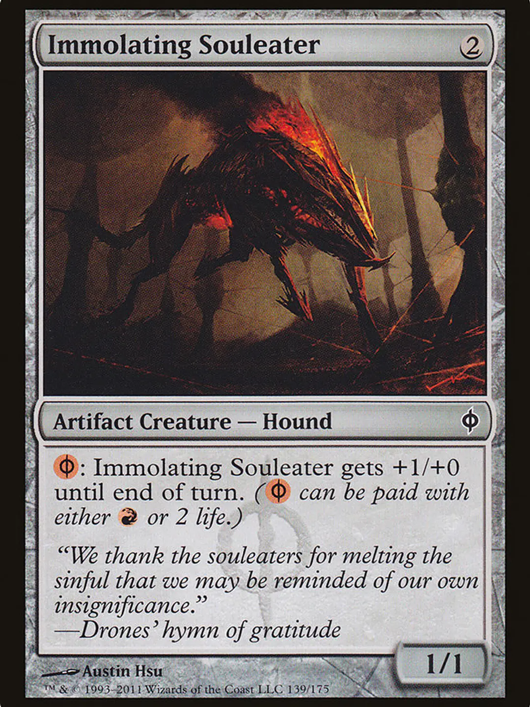Immolating Souleater (New Phyrexia) 1