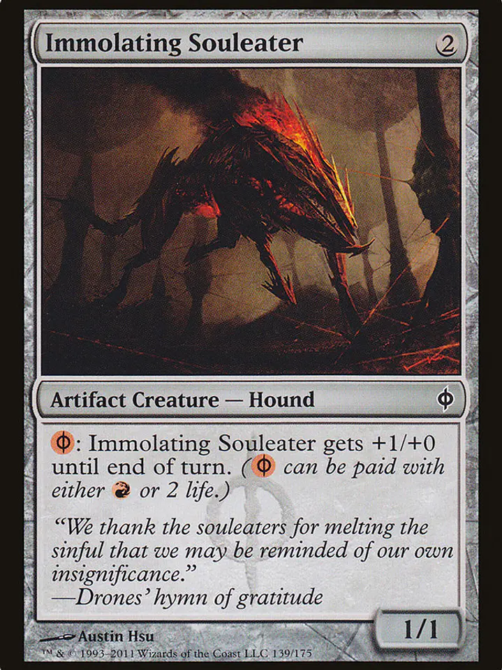 Immolating Souleater (New Phyrexia) 1