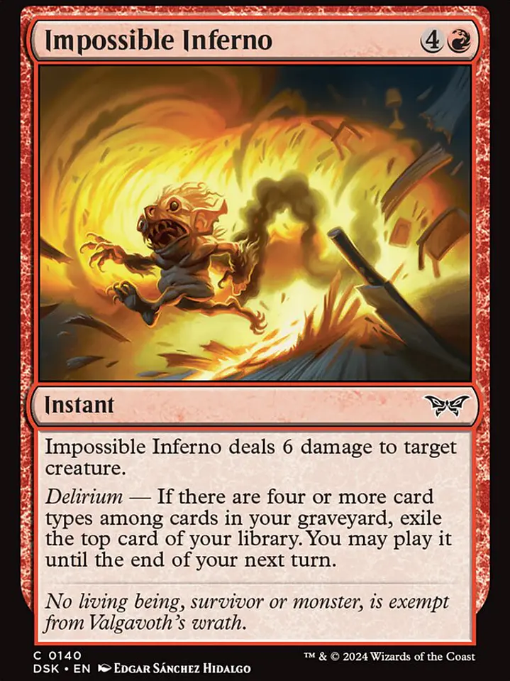 Impossible Inferno (Duskmourn: House of Horror) 1