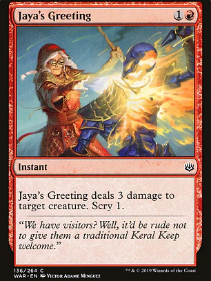 Jaya's Greeting (War of the Spark)