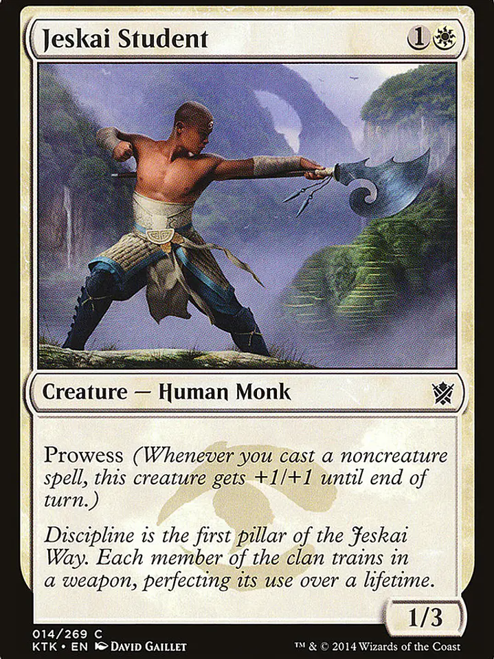 Jeskai Student (Khans of Tarkir) 1