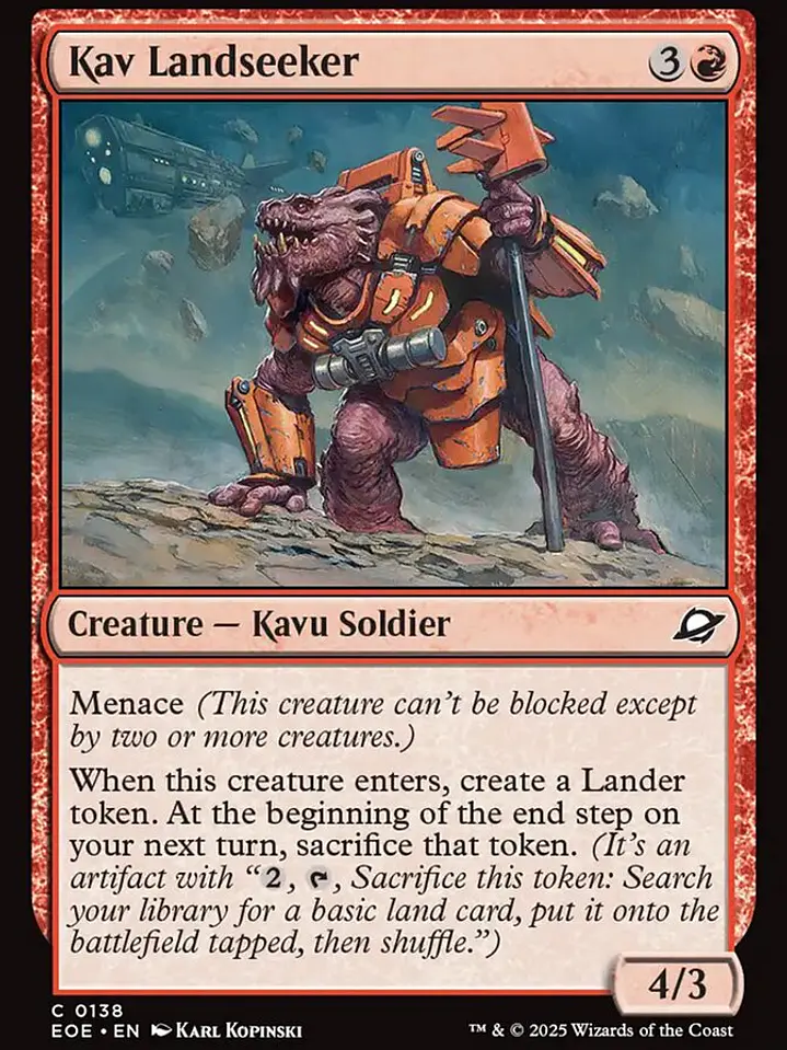 Kav Landseeker (Edge of Eternities) 1