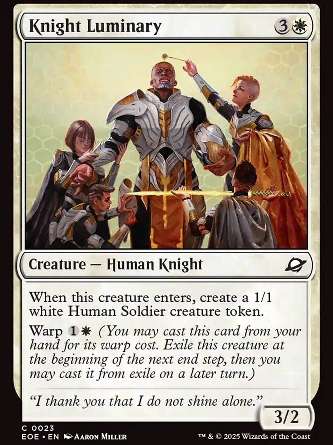 Knight Luminary (Edge of Eternities) 1