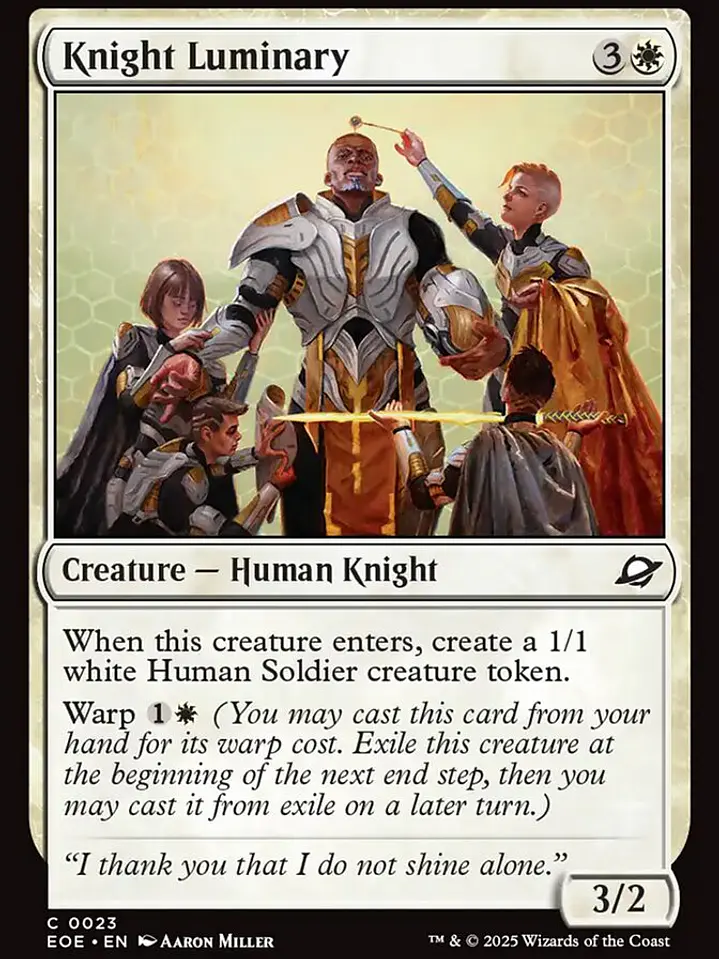 Knight Luminary (Edge of Eternities) 1
