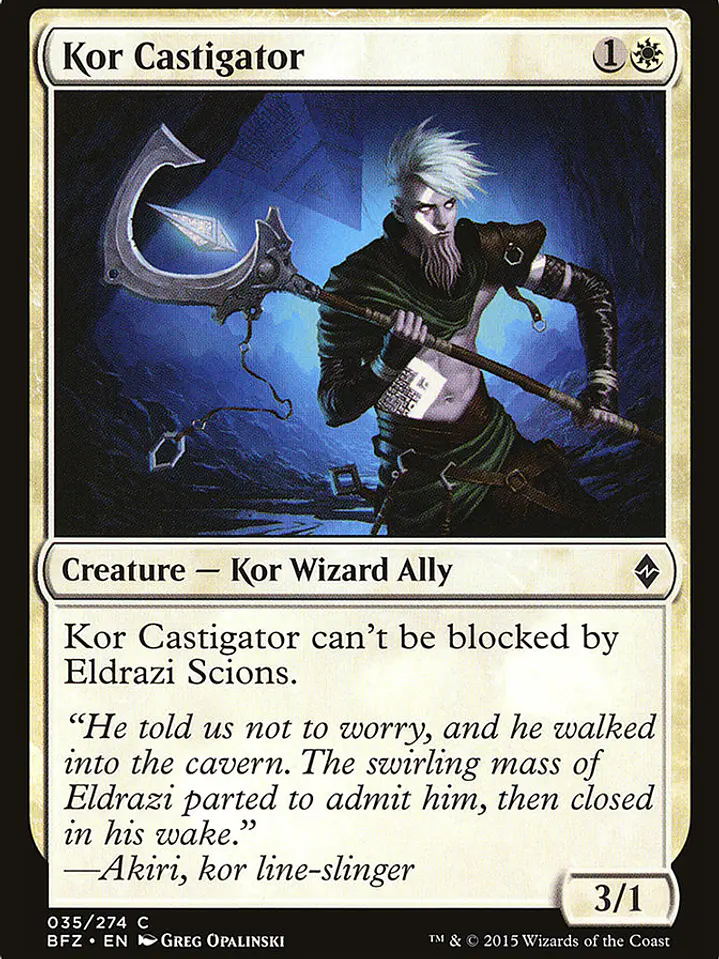 Kor Castigator (Battle for Zendikar) 1