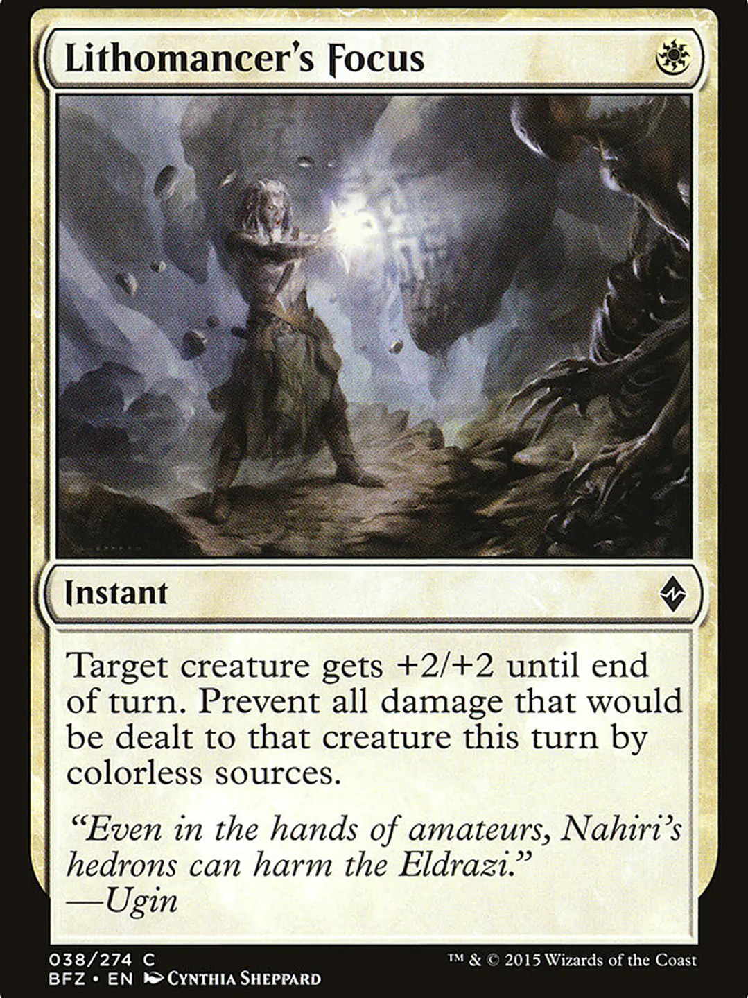 Lithomancer's Focus (Battle for Zendikar) 1