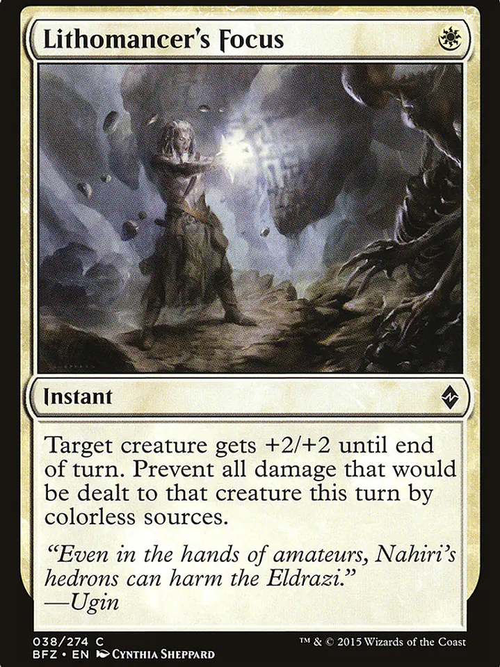 Lithomancer's Focus (Battle for Zendikar) 1