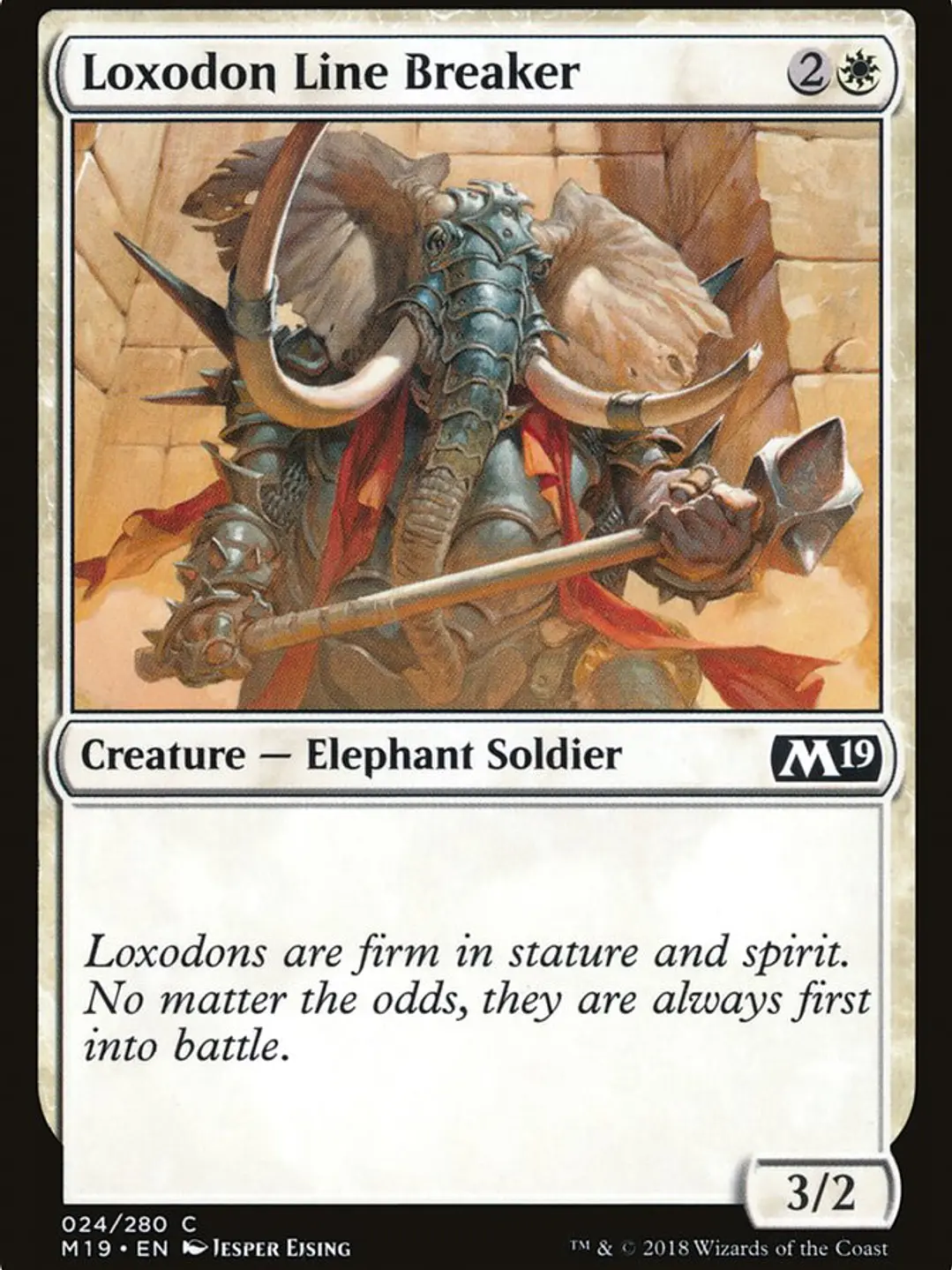 Loxodon Line Breaker (Core Set 2019) 1