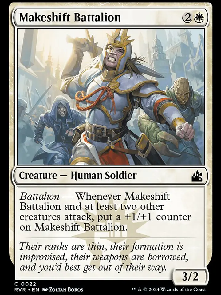Makeshift Battalion (Ravnica Remastered) 1