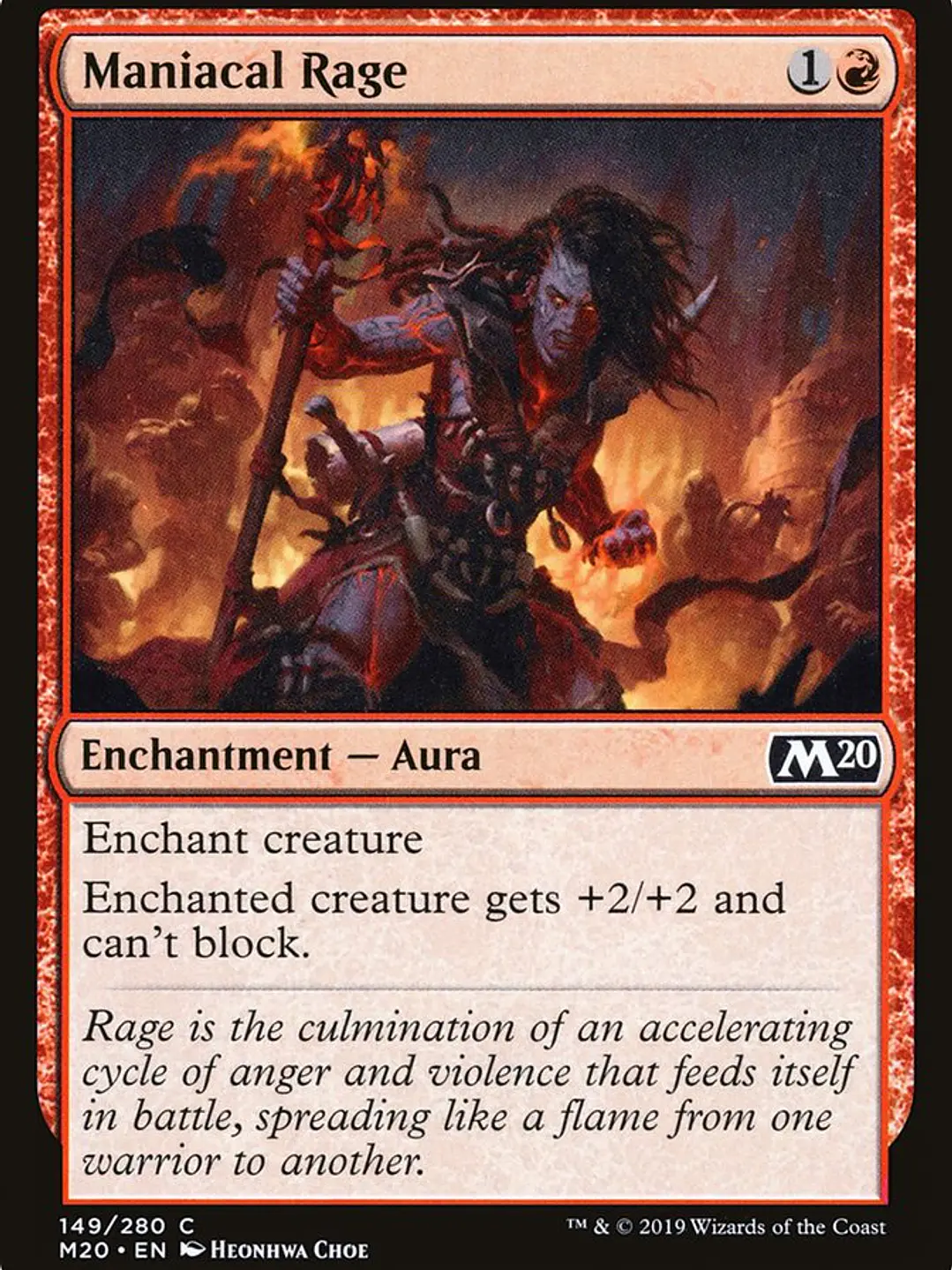 Maniacal Rage (Core Set 2020) 1